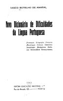 Dicionário de dificuldades da língua portuguesa.